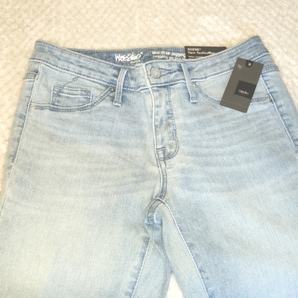 MOSSIMO " #DONT CARE" MID RISE JEGGING SIZE 2 /26 R RAW HEM NEW WITH TAGS - Picture 3 of 12